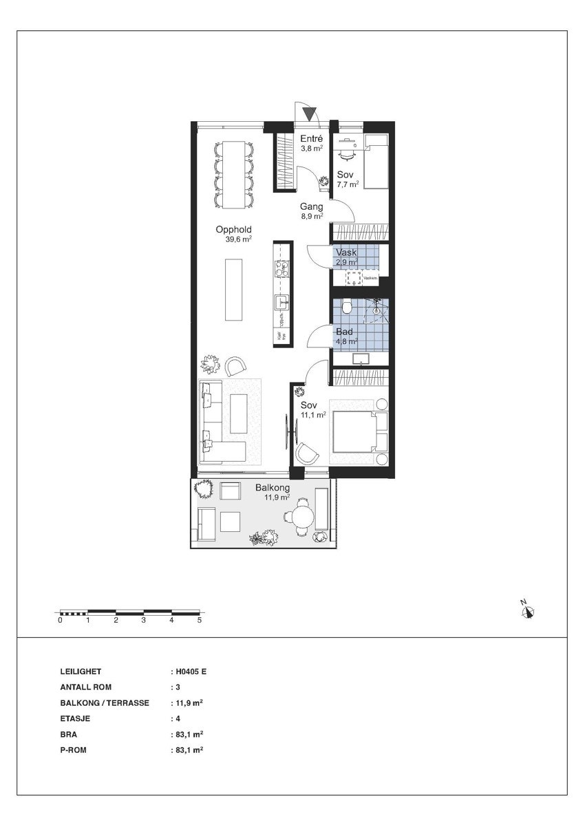 Planløsning Onyx 405 Galleribilde
