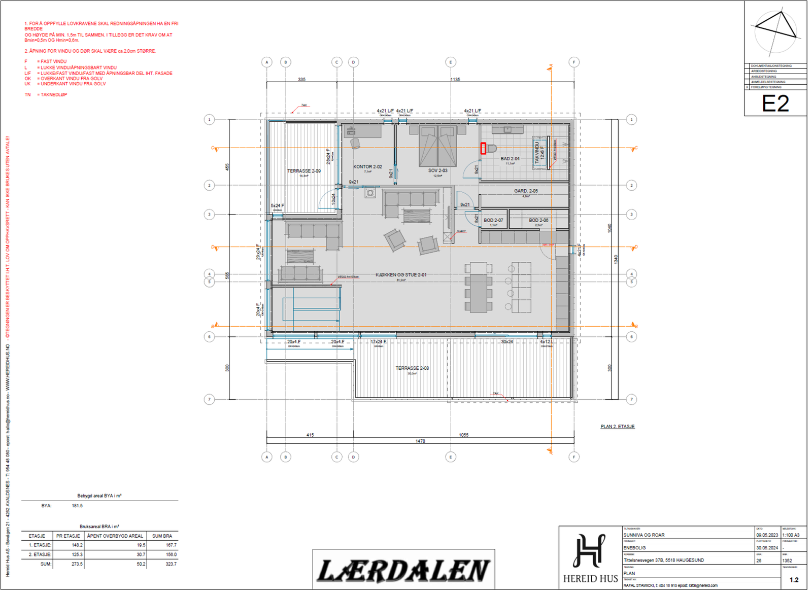 Plantegning 2 etasje Galleribilde
