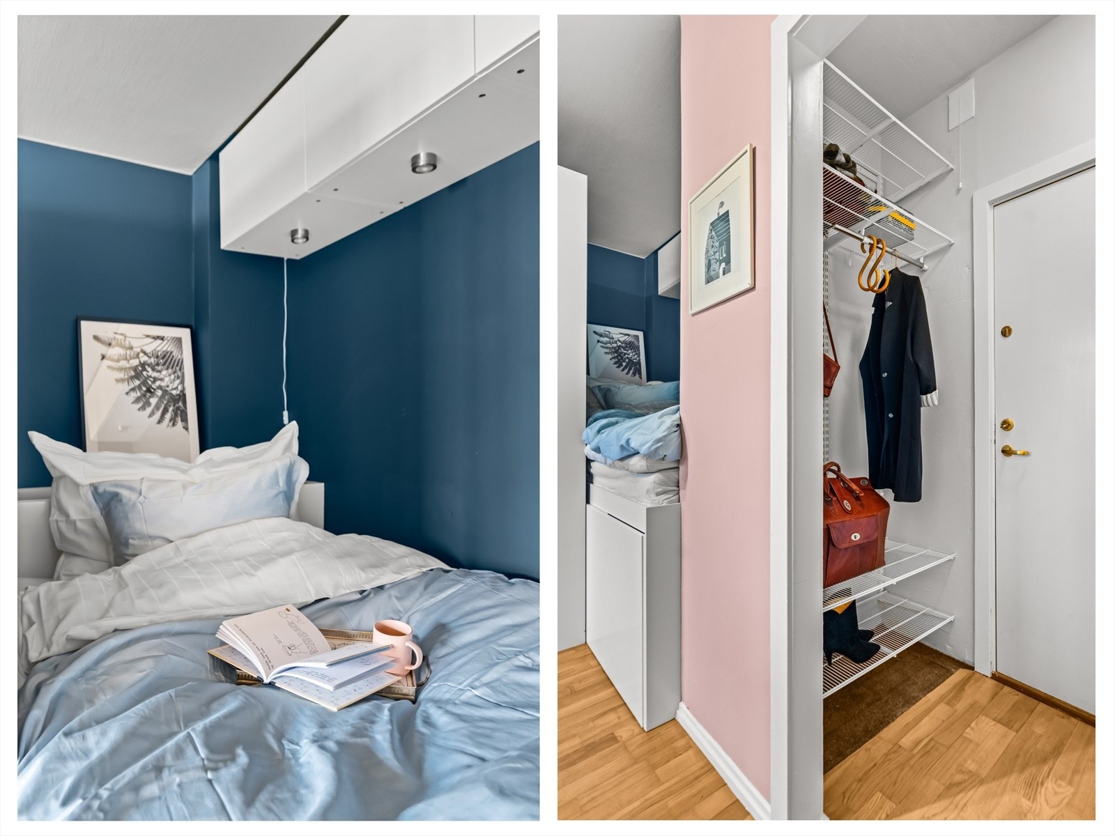 Gangen ble nylig malt i lyse, moderne farger i 2024, noe som gir et friskt og innbydende preg. Galleribilde