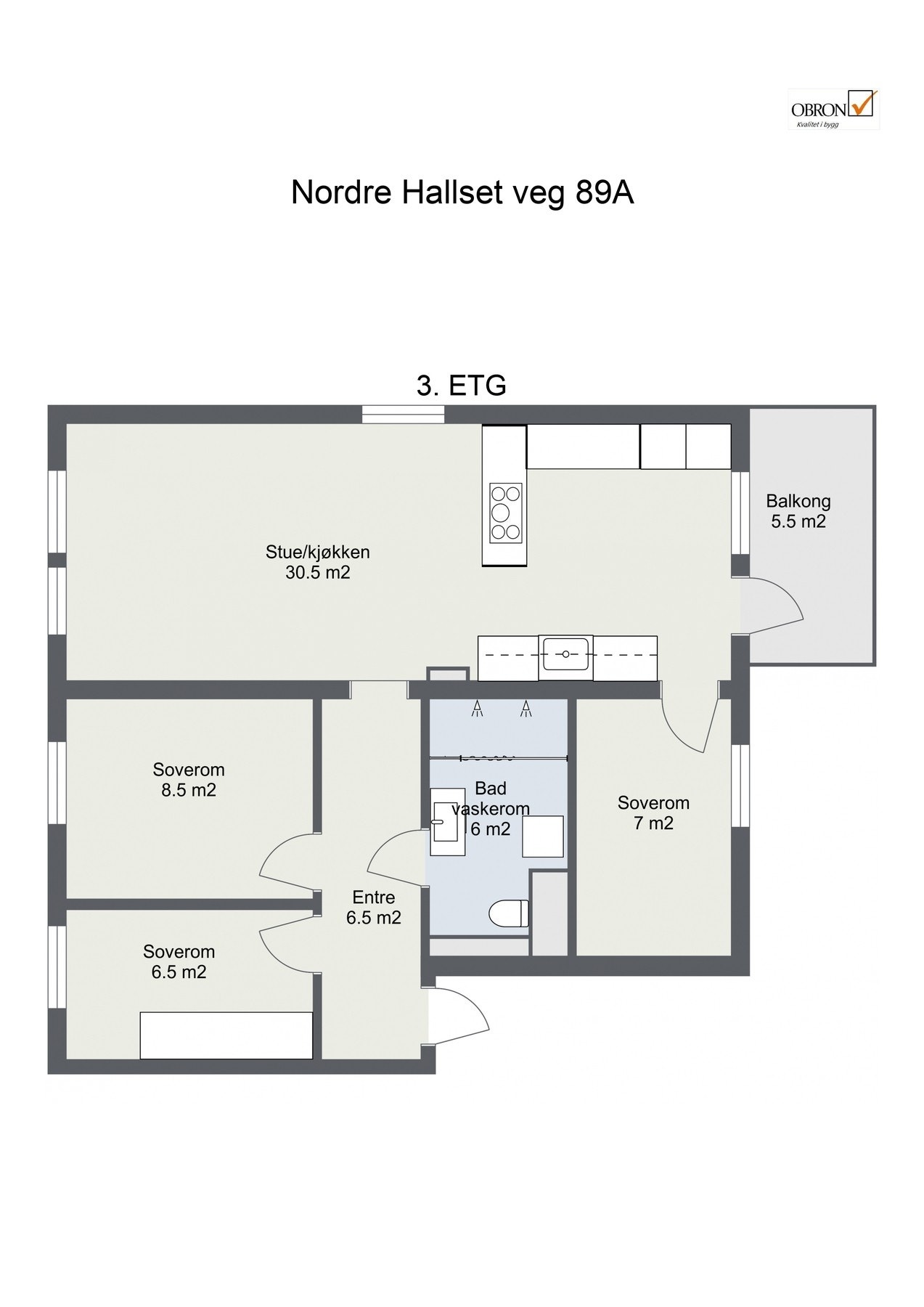 Planskisse 3. etasje. Galleribilde