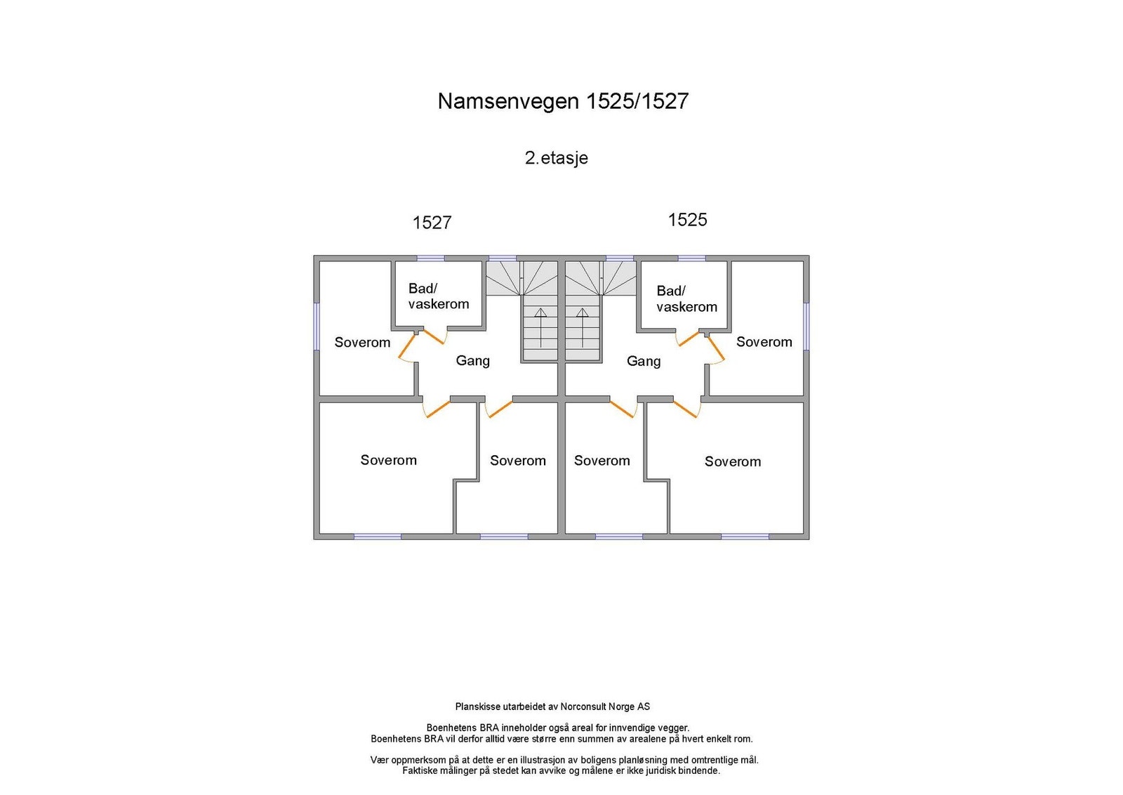 Boligens planskisse - Kjeller Galleribilde