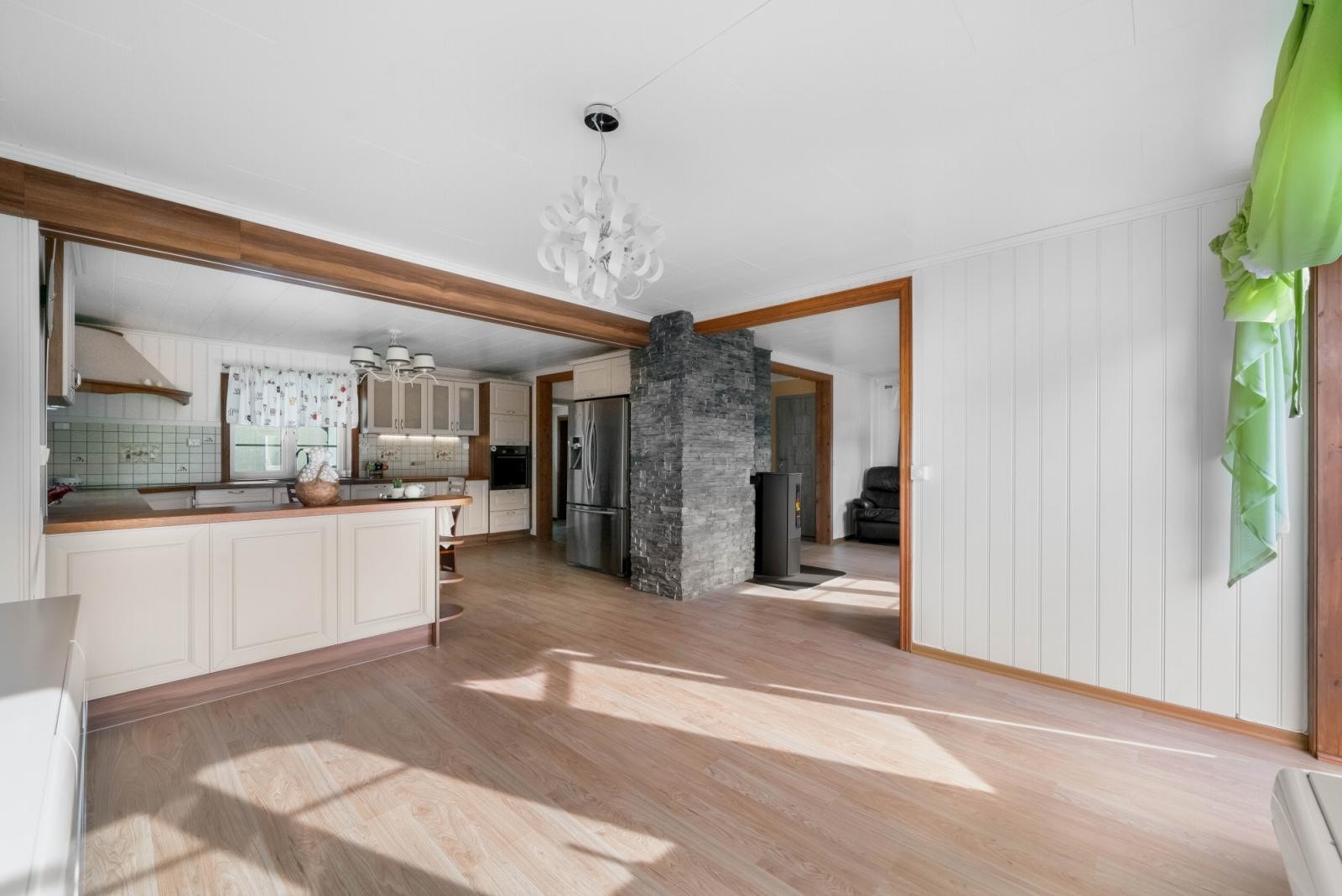 Stue med peis Galleribilde