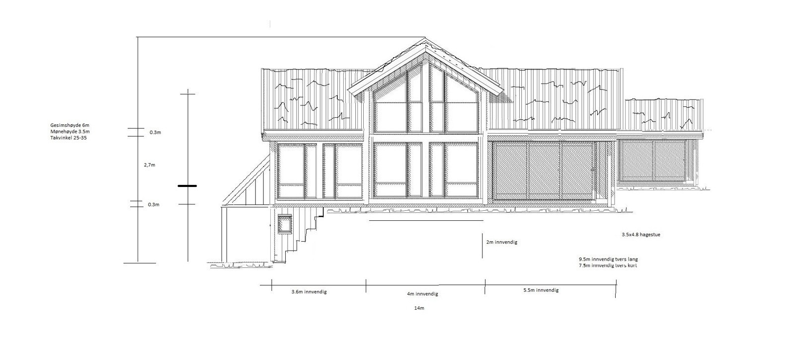 Forslag til hytte på nabotomten Galleribilde