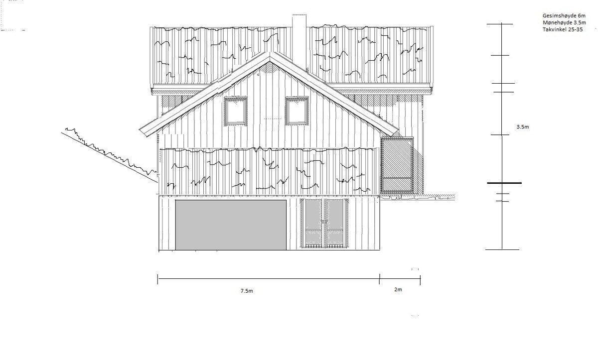 Forslag til hytte på nabotomten Galleribilde