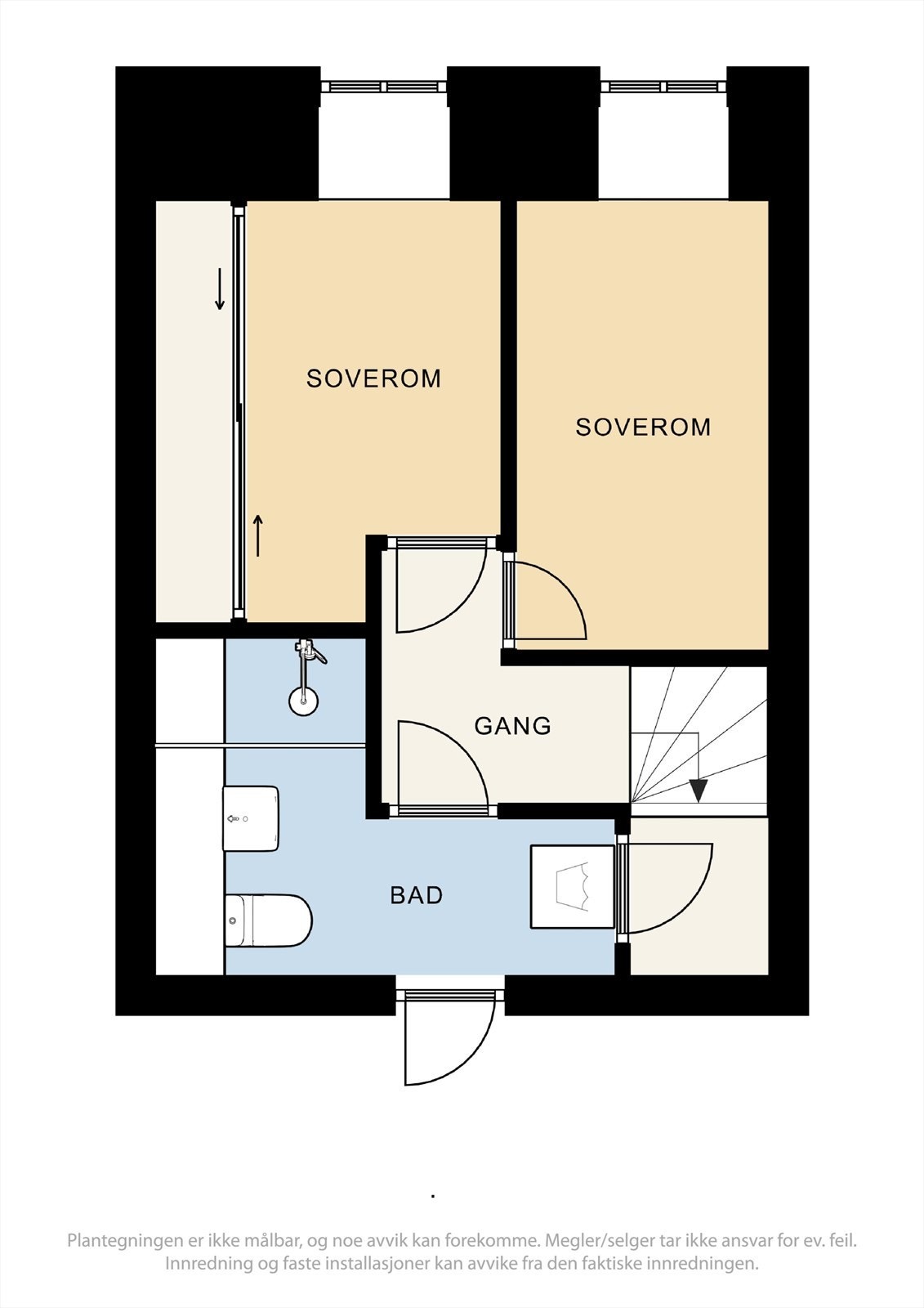 Plantegning underetasjen. Galleribilde