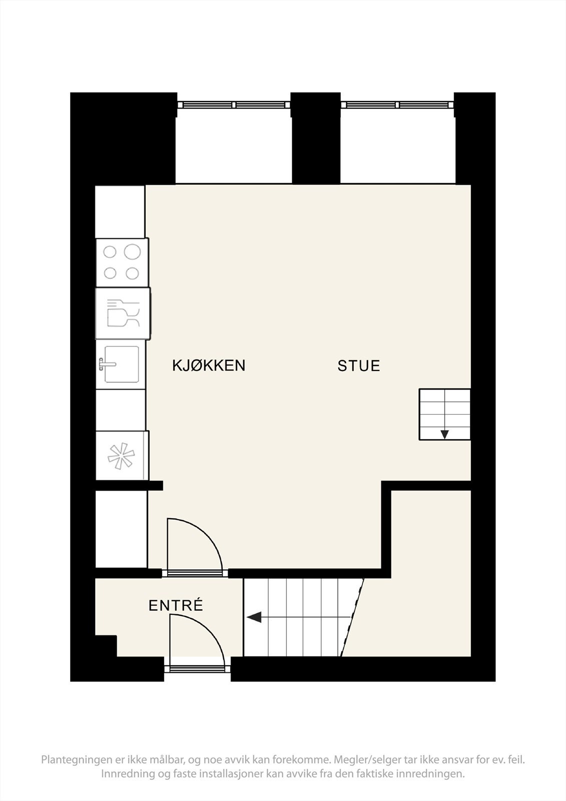 Plantegning overetasjen. Galleribilde