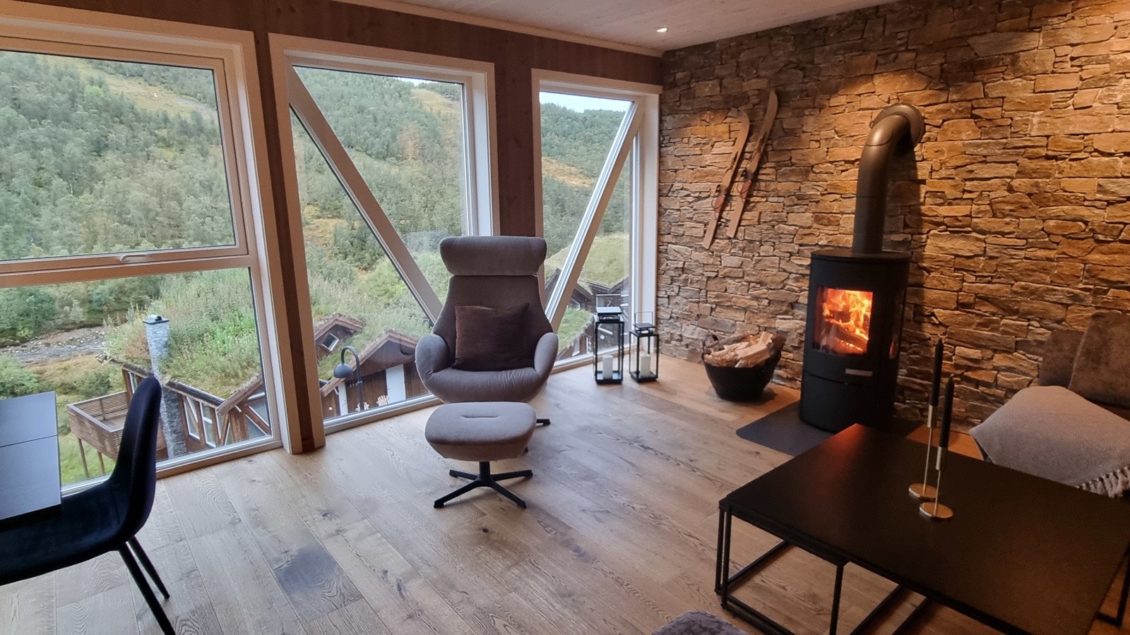 Stue med fantastisk utsikt over Nos / Alpin anlegget. Galleribilde