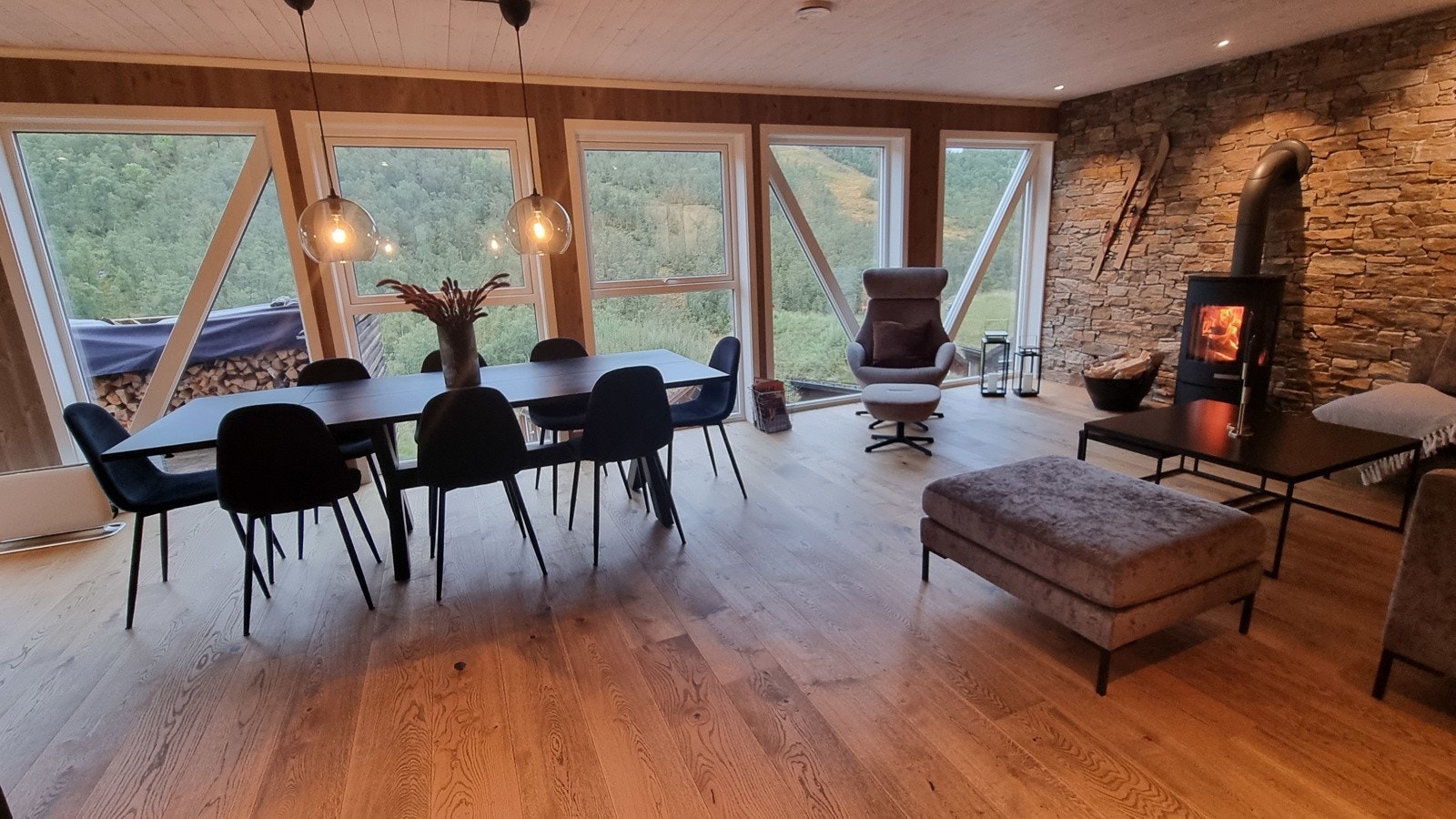 Stue med fantastisk utsikt over Nos / Alpin anlegget. Galleribilde