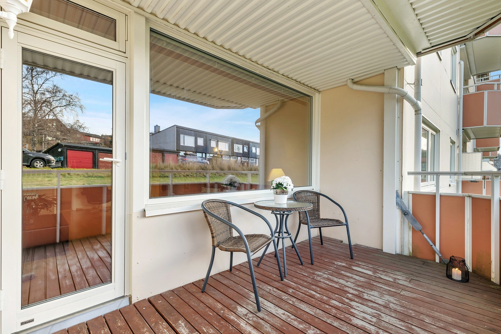 Her er det god plass til sittemøblement. Galleribilde