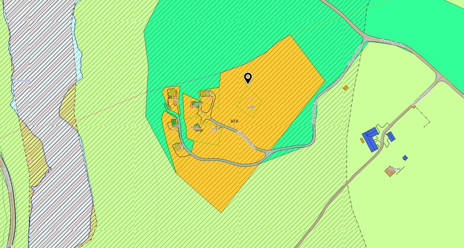 Reguleringskart Galleribilde