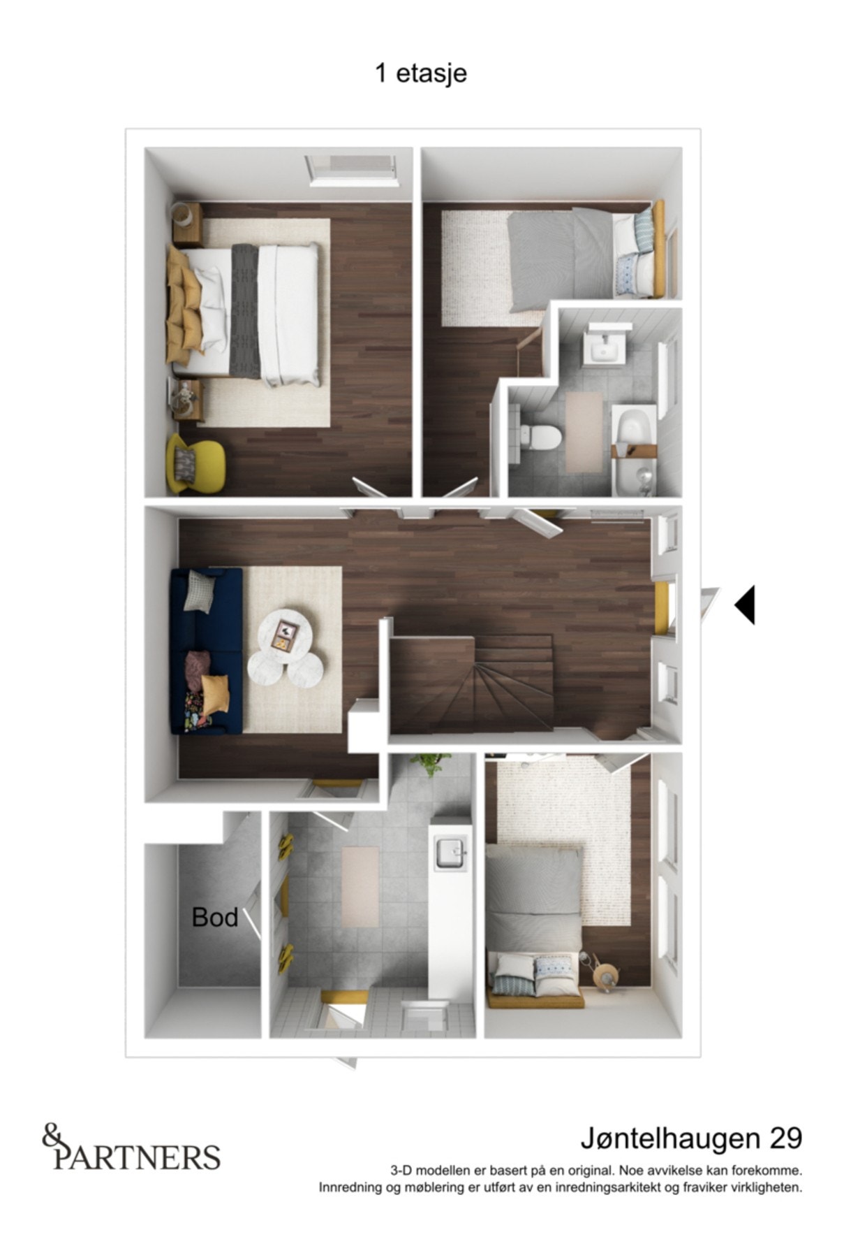 Planskisse underetasje Galleribilde