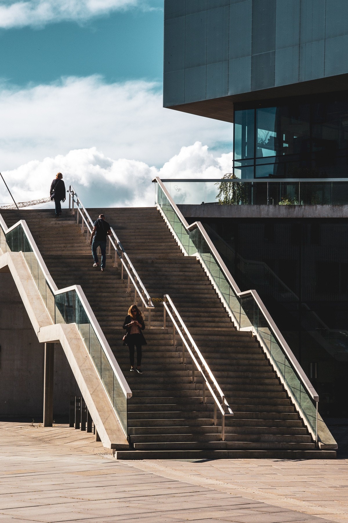 Gangbroen til Bjørvika og spennende Oslobukta. Galleribilde