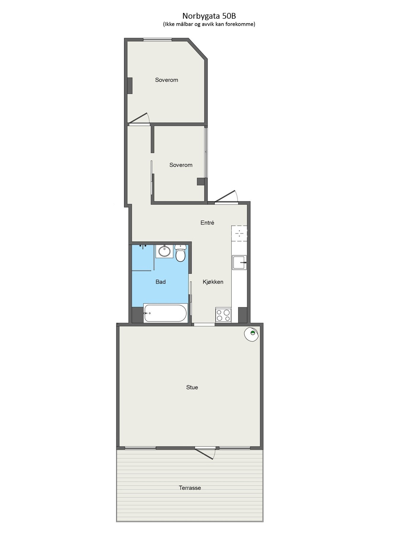 Planskisse - Ikke målbar. Avvik kan forekomme. Galleribilde