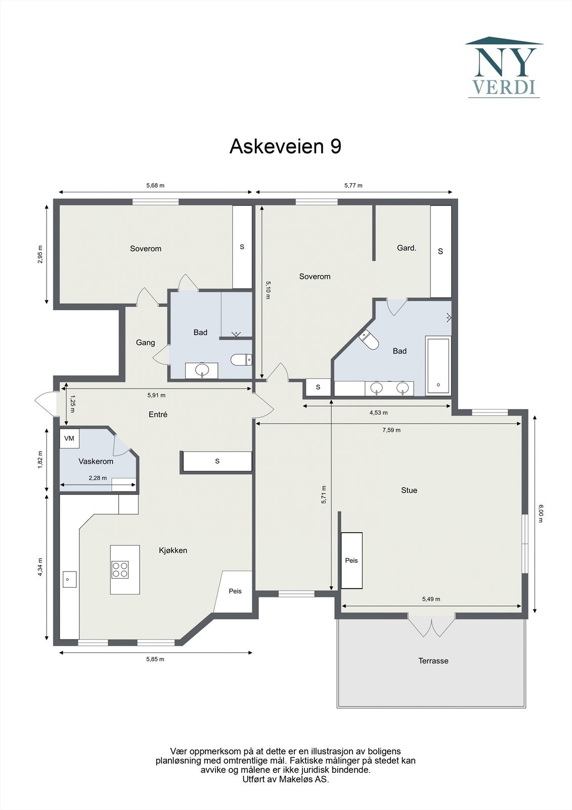 Plantegning Galleribilde