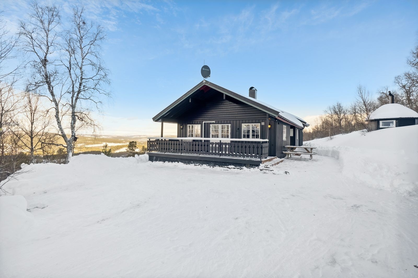 Pen hytte i Hummelfjell hyttegrend. Romslig tomt på drøyt 2,4 mål. Galleribilde