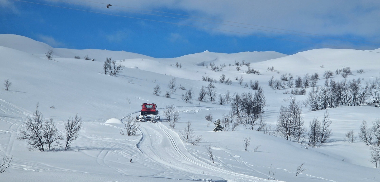 Du starter skituren allerede på 1100 moh, dette er ca 50 meter fra hytta Galleribilde
