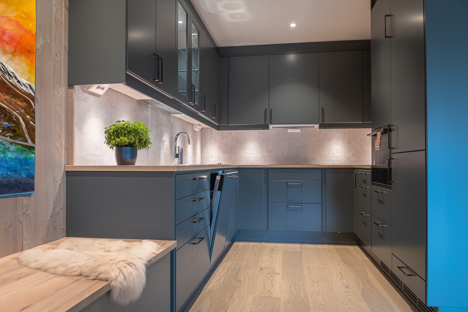 Lekkert kjøkken (bilde fra en av leilighetene. Foto: Anders Medhus /Hallingcast) Galleribilde