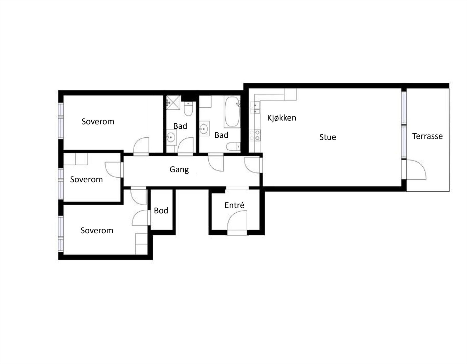 Plantegning Galleribilde