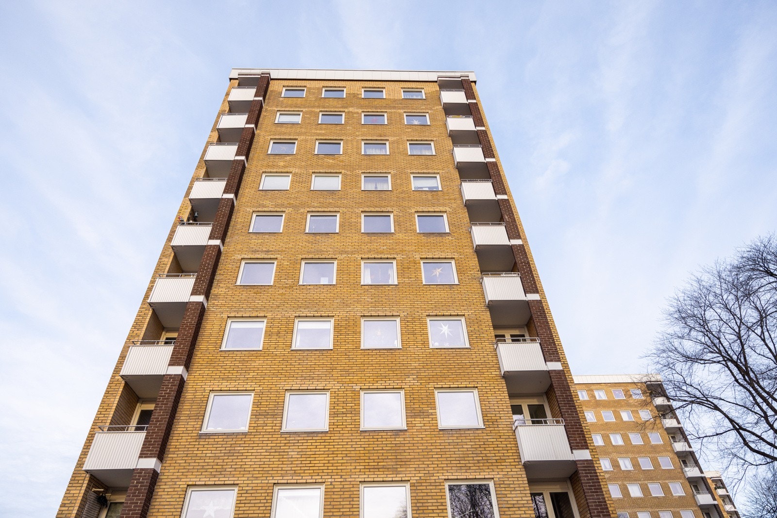 Tomten er pent opparbeidet med store grøntarealer. Galleribilde