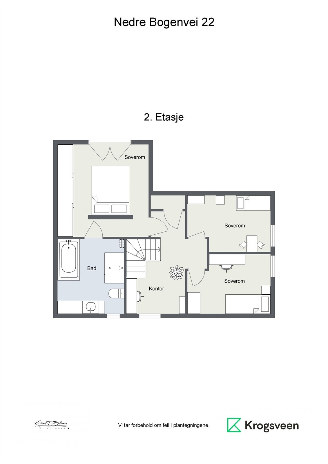 Plantegning 2. etasje Galleribilde