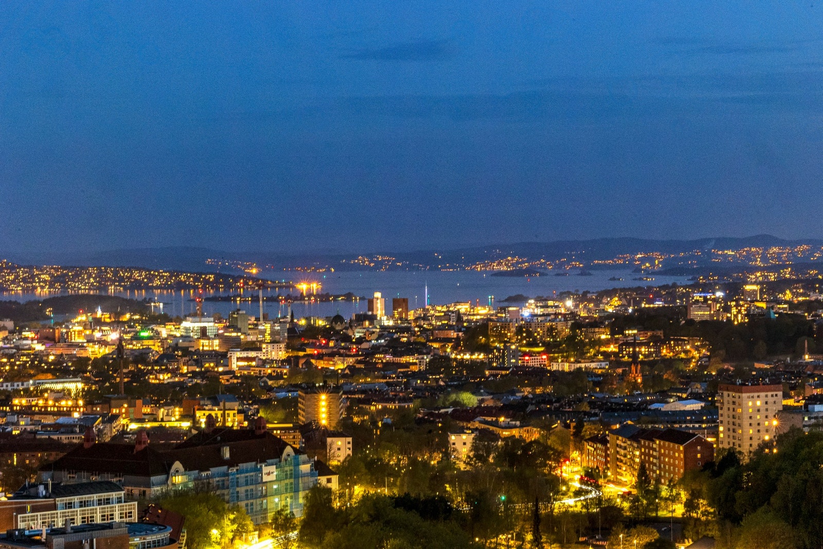 Panoramautsikt mot Oslo. Galleribilde