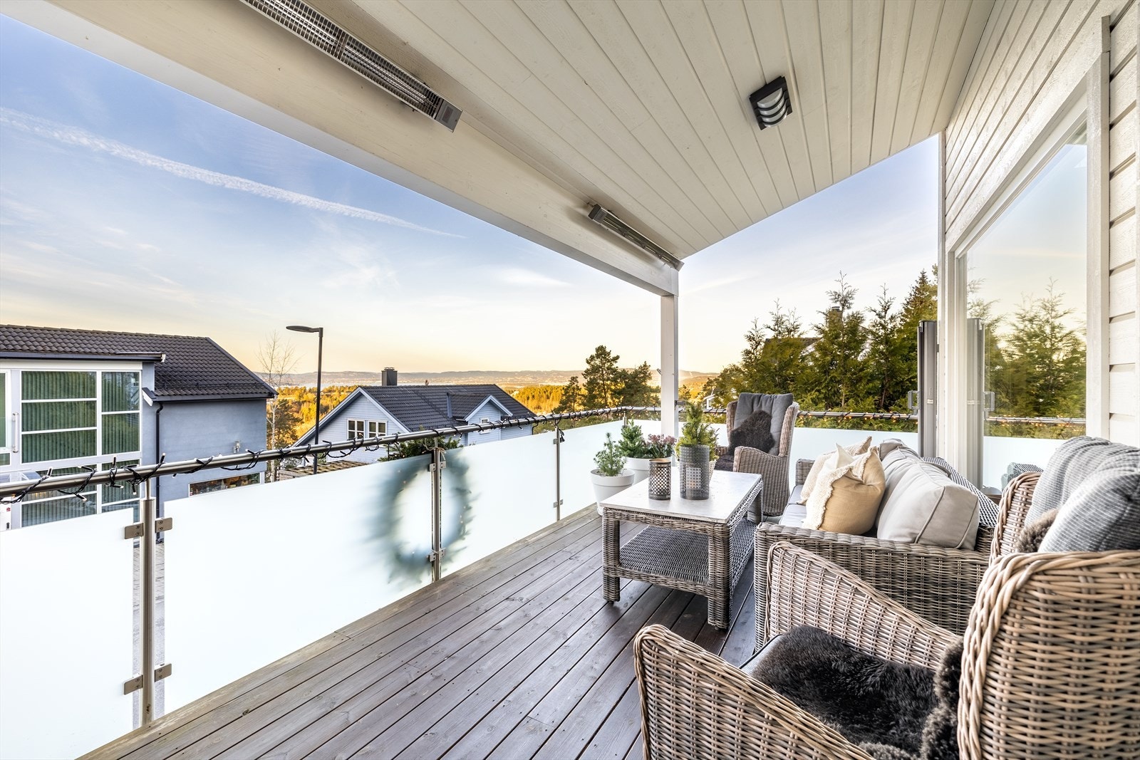 Her er det åpen og fantastisk utsikt uten sjenerende innsyn. Galleribilde