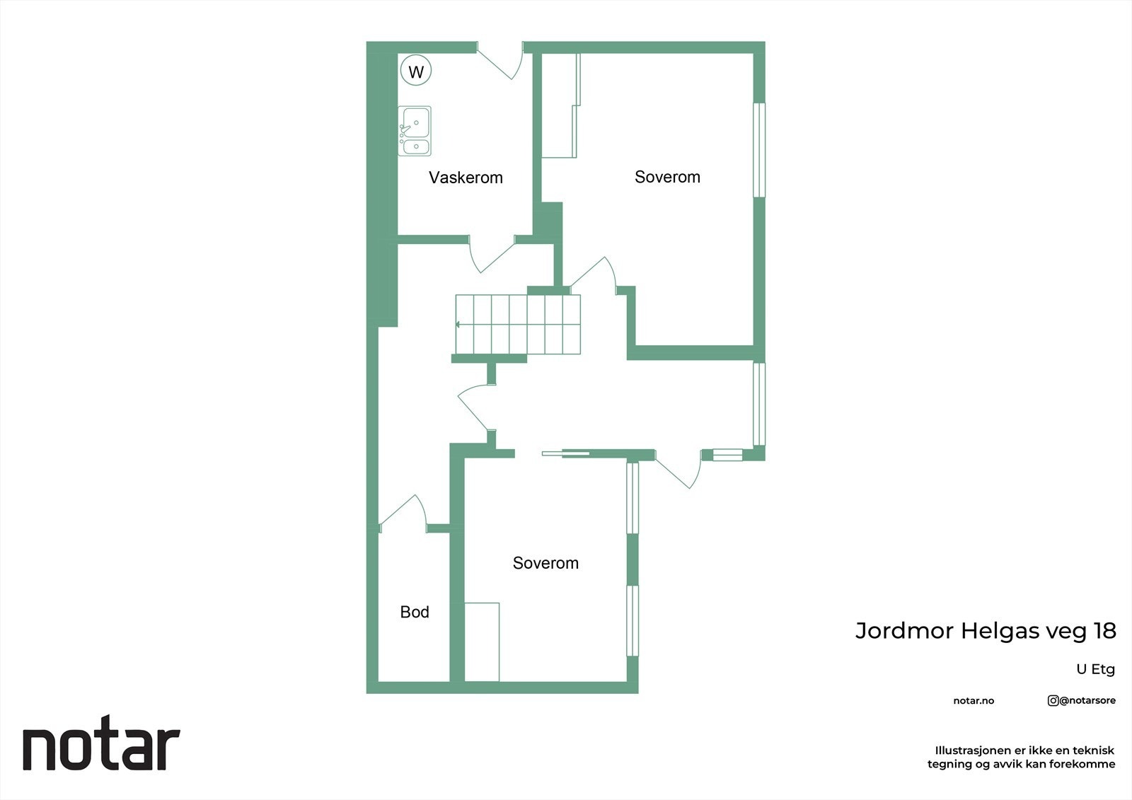 Planskisse kjeller Galleribilde