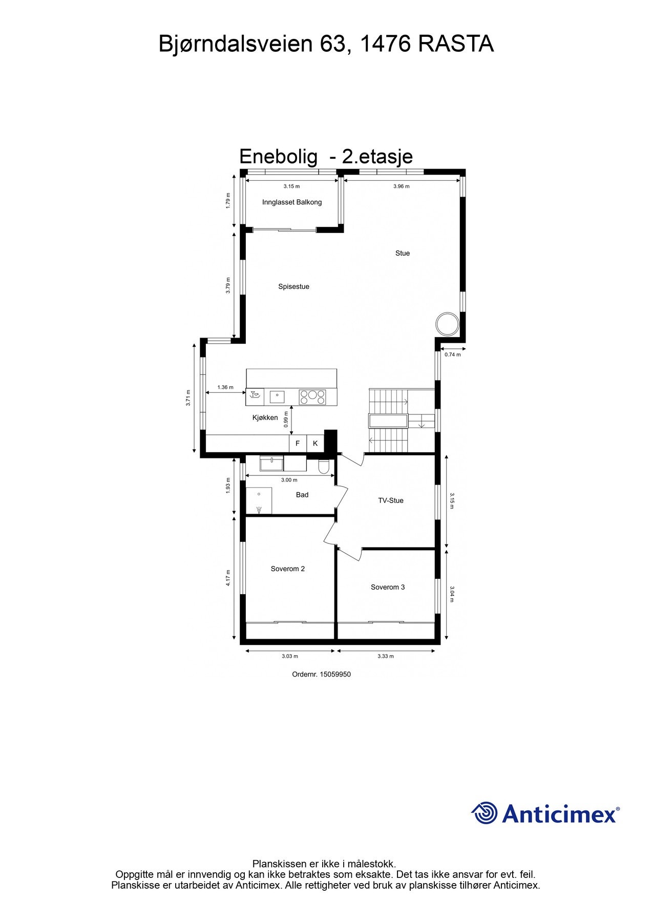 Planskisse - 2. etasje Galleribilde