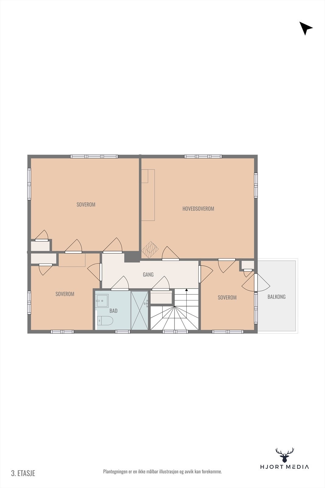 Plantegning 2. etasje Galleribilde