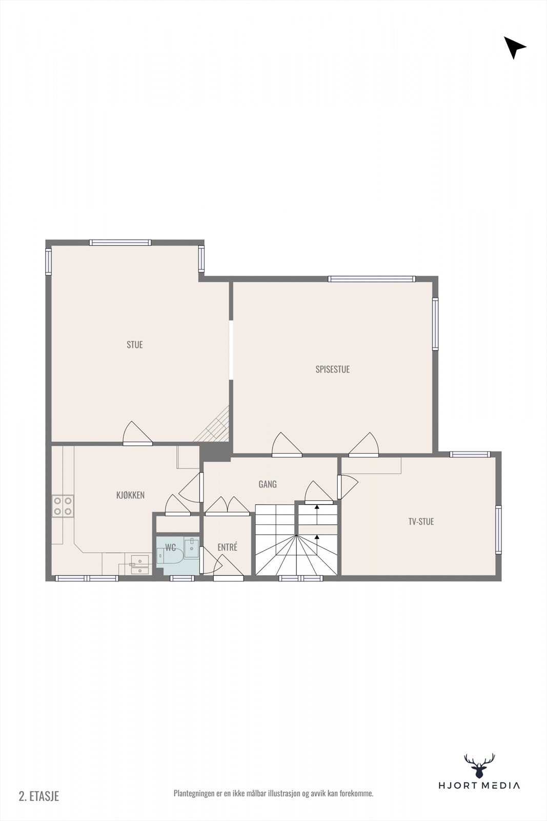 Plantegning 1. etasje. Galleribilde