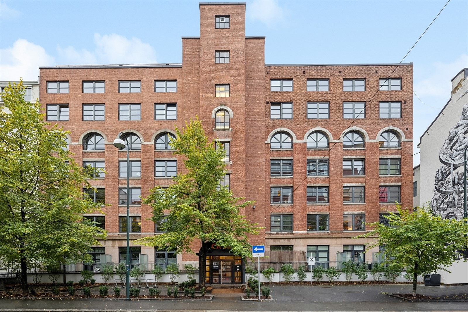 Fasaden til bygget. Galleribilde