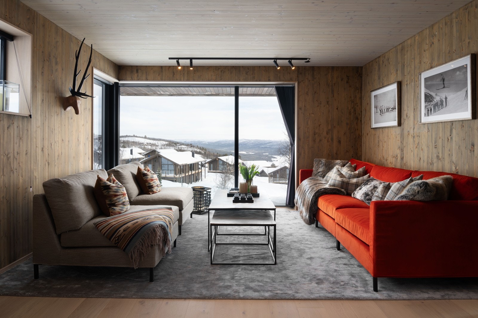 Stue med nydelig utsyn Galleribilde