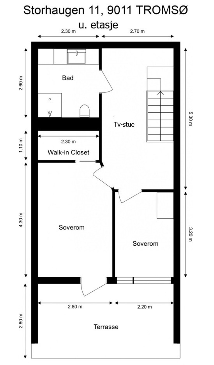 Plantegning, Tv-stue Galleribilde