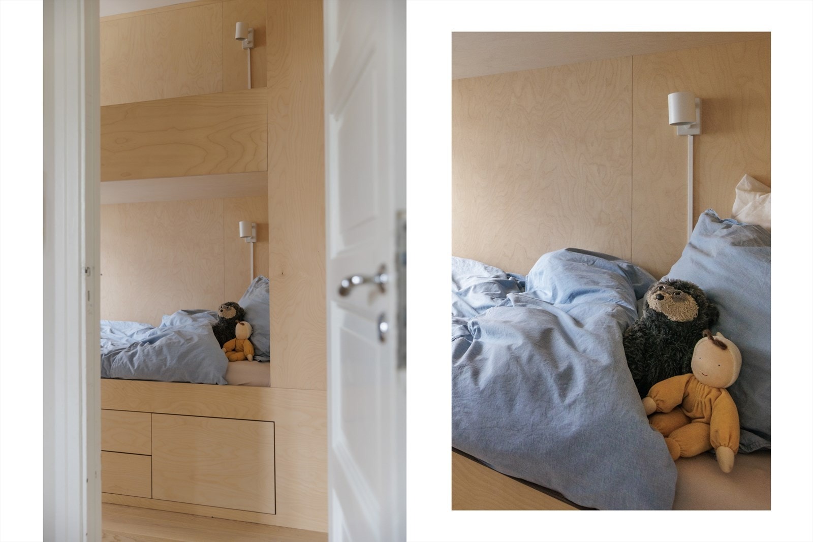 Rommet egner seg ypperlig som barnerom, gjesterom eller som en koselig utvidelse av stuen. Rommet er godt utnyttet med mye oppbevaring og skapplass, i tillegg til stikkontakt i begge køyer. Galleribilde