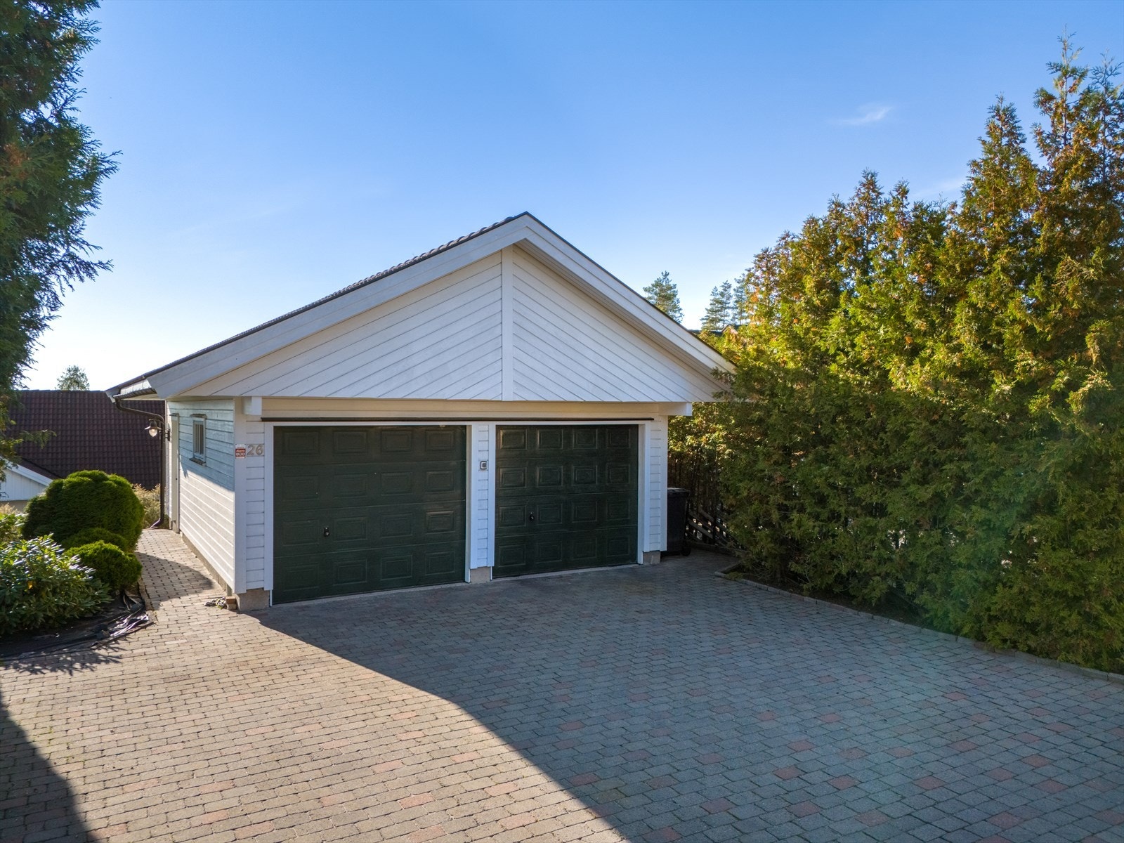 Dobbel garasje. Galleribilde