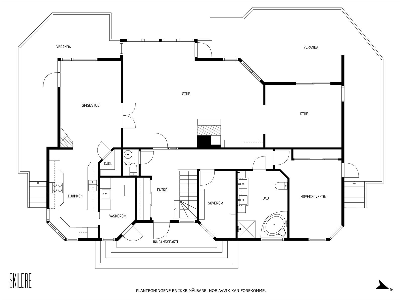 Plantegning 1.etg. Galleribilde