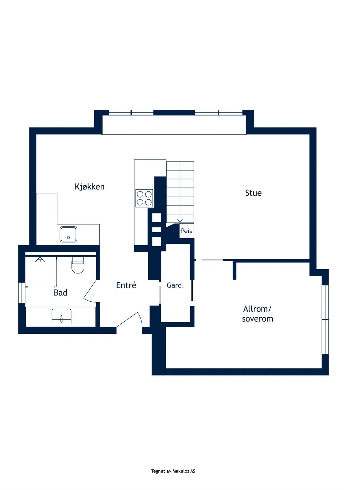 Plantegning 2. etasje. Galleribilde