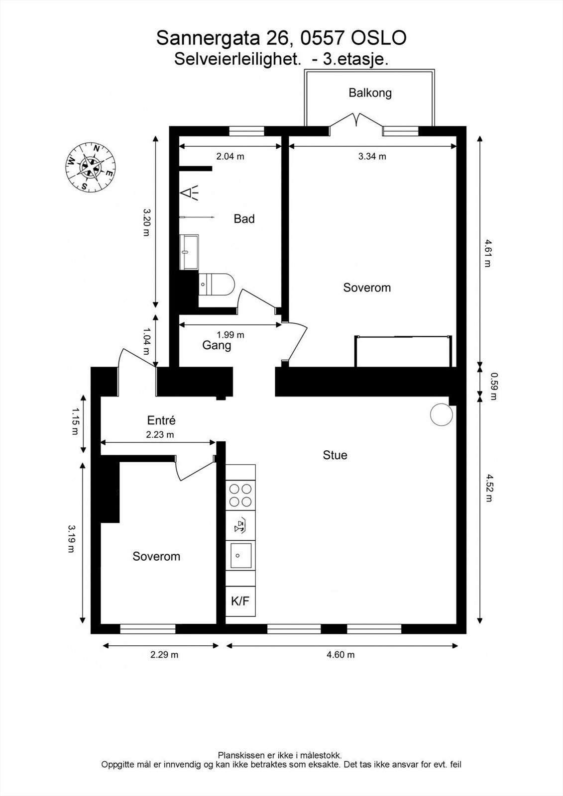Boligen disponerer loftsbod på 4 kvm (skråtak, så noe større gulvareal) og en kjellerbod på 9 kvm Galleribilde