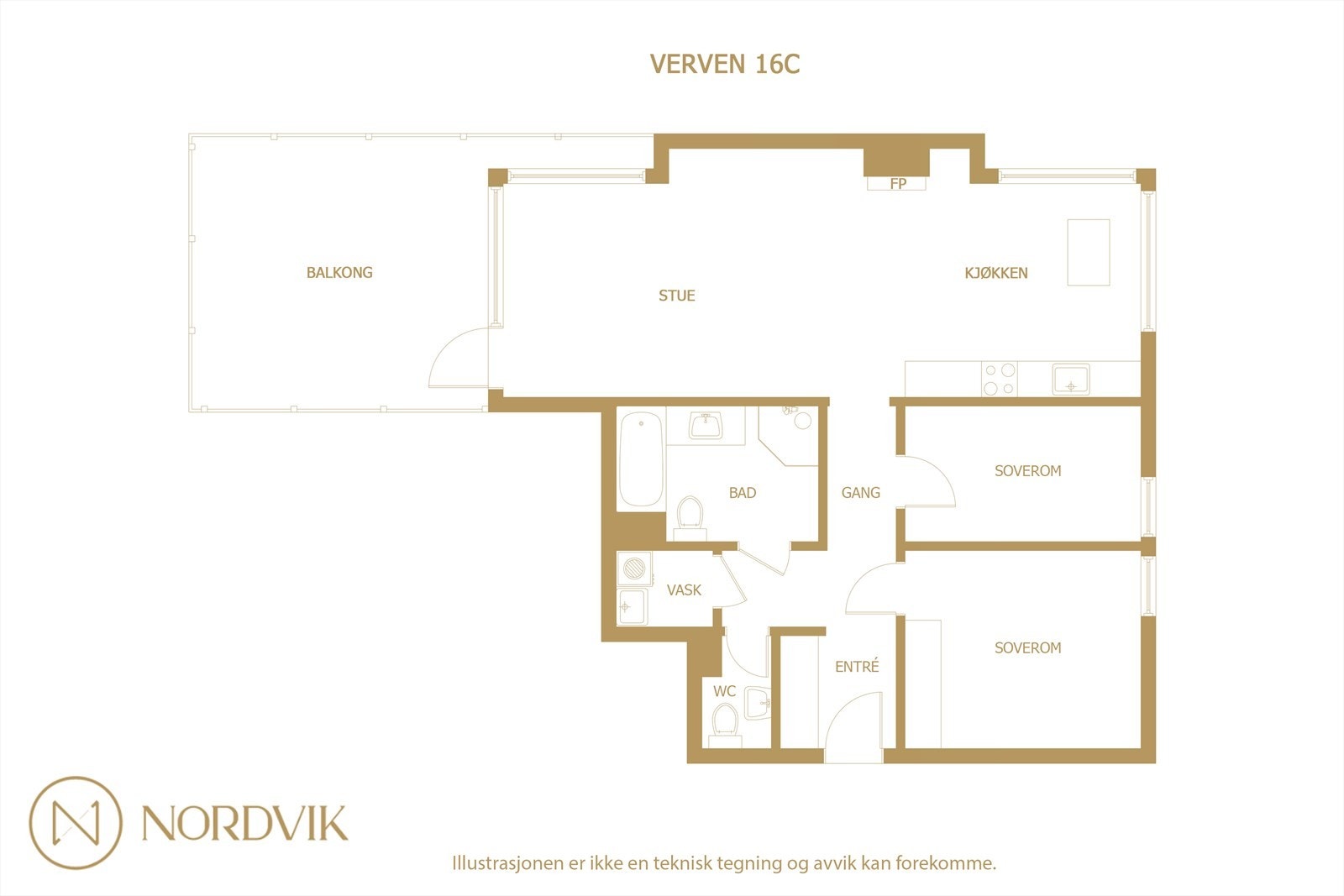 Plantegning Galleribilde