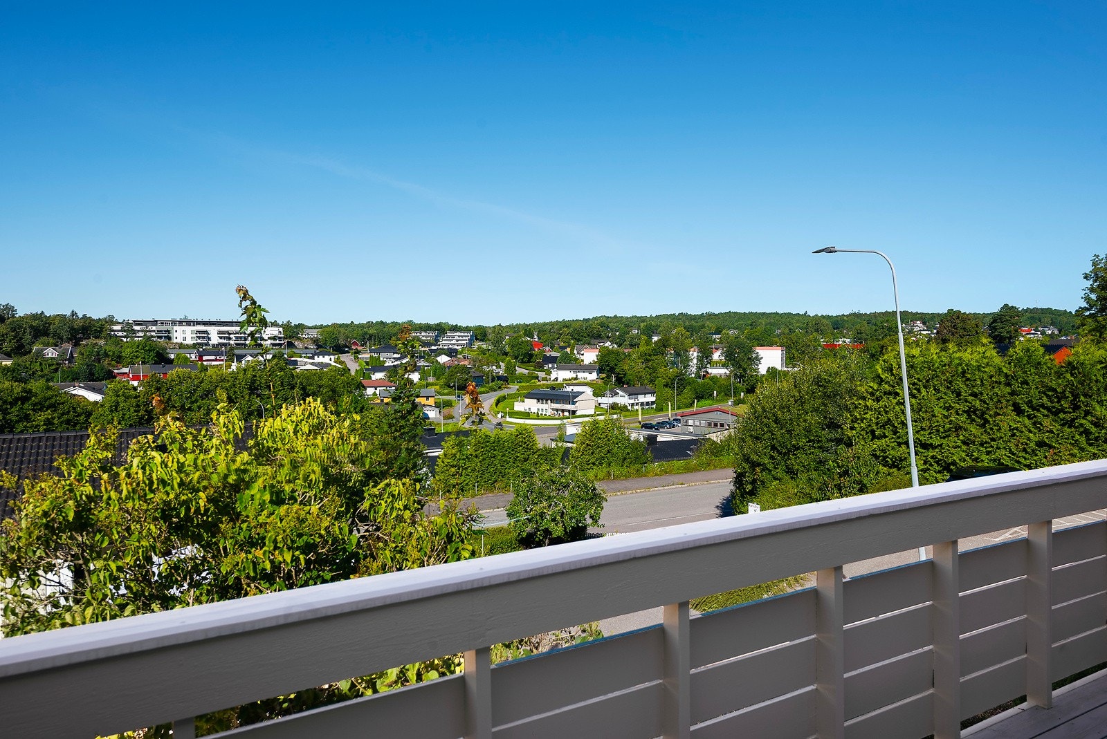 Utsikten fra balkongen Galleribilde