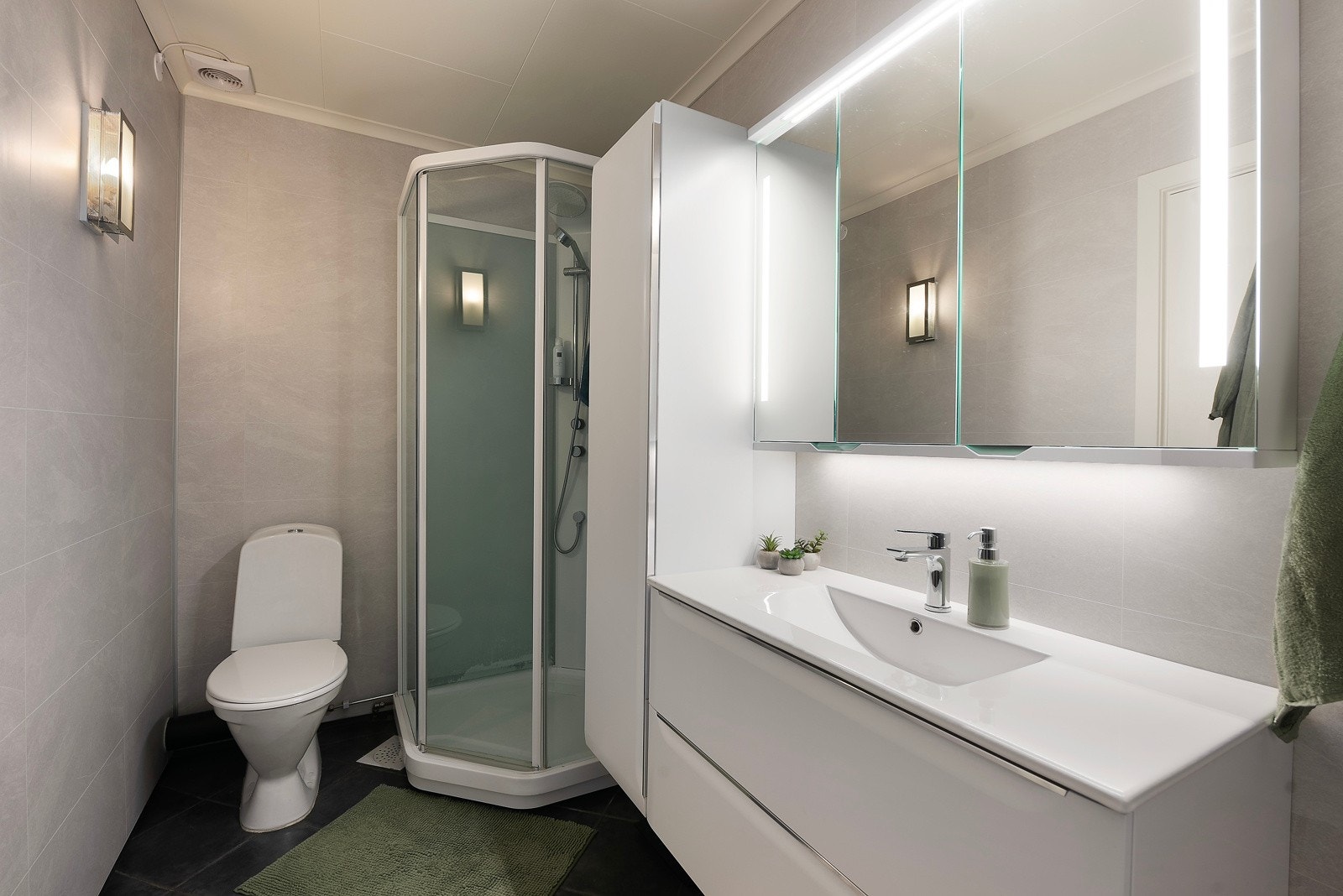 Her får du et bad i første etasje Galleribilde