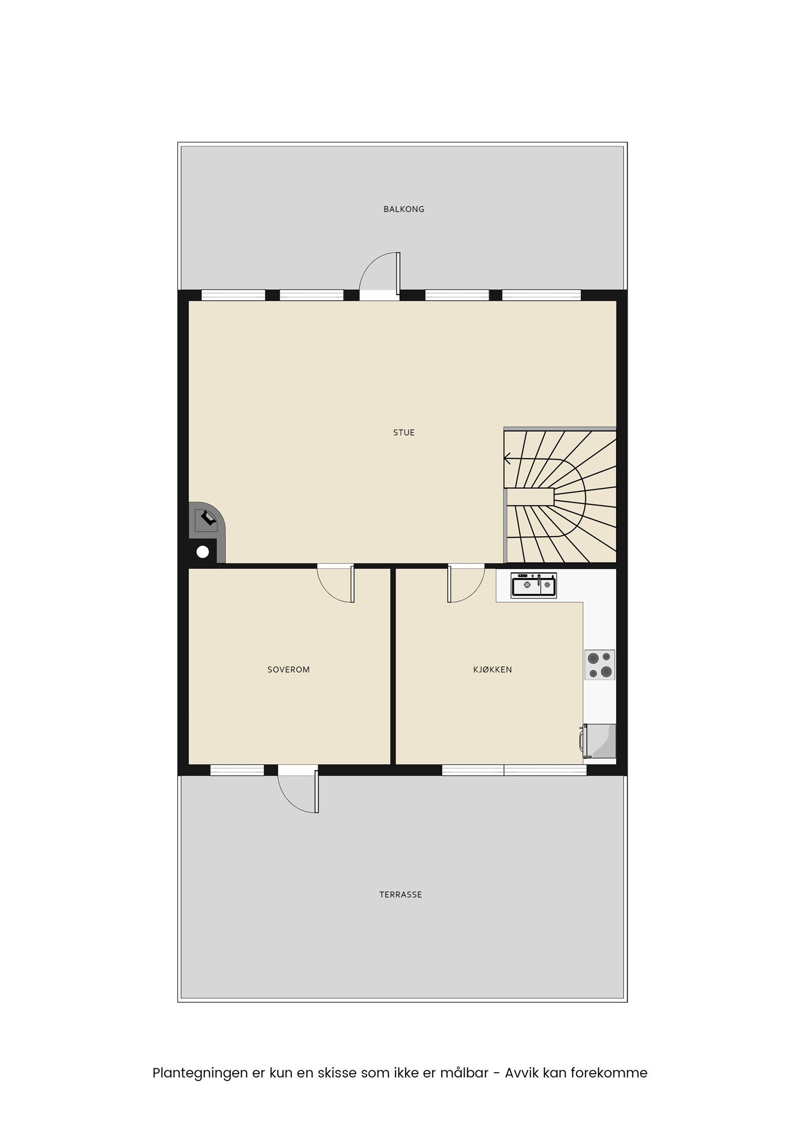 Plantegning andre etasje Galleribilde