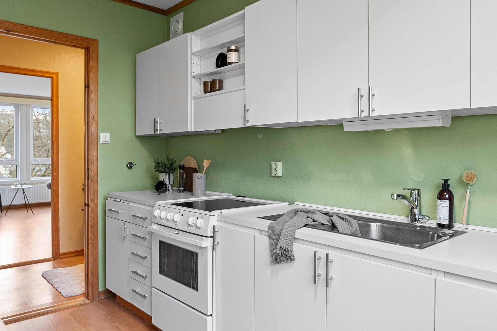 - Grei kjøkkenløsning - Galleribilde