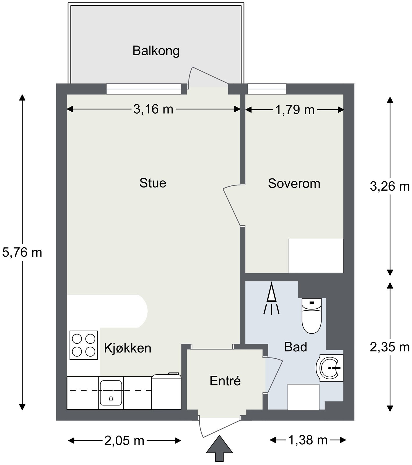 Plantegning. Avvik kan forekomme Galleribilde