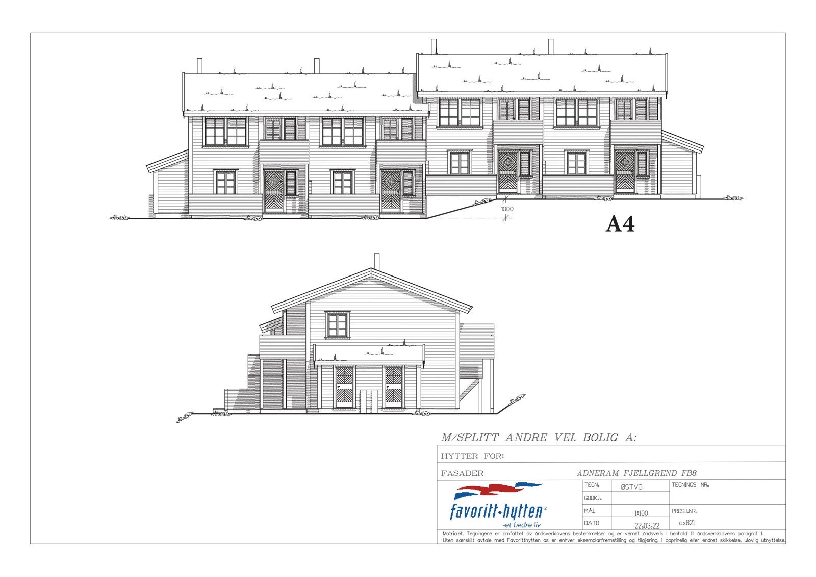 Fasadetegning Galleribilde