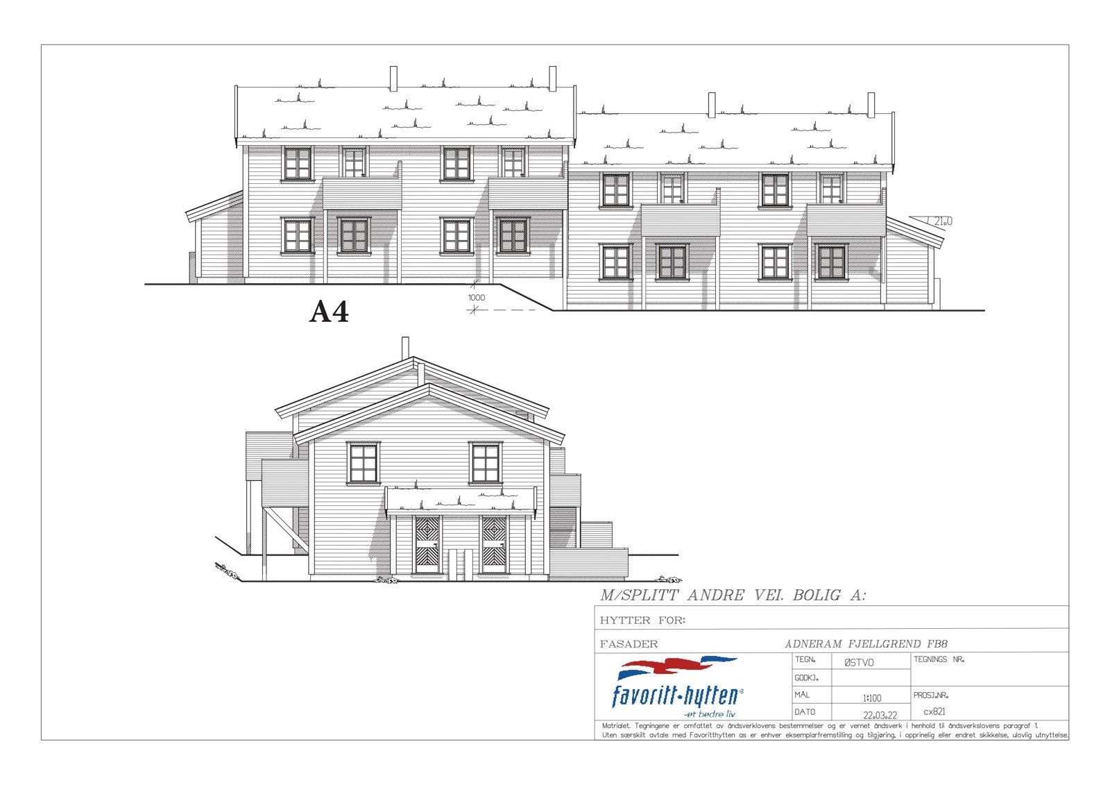 Fasadetegning Galleribilde