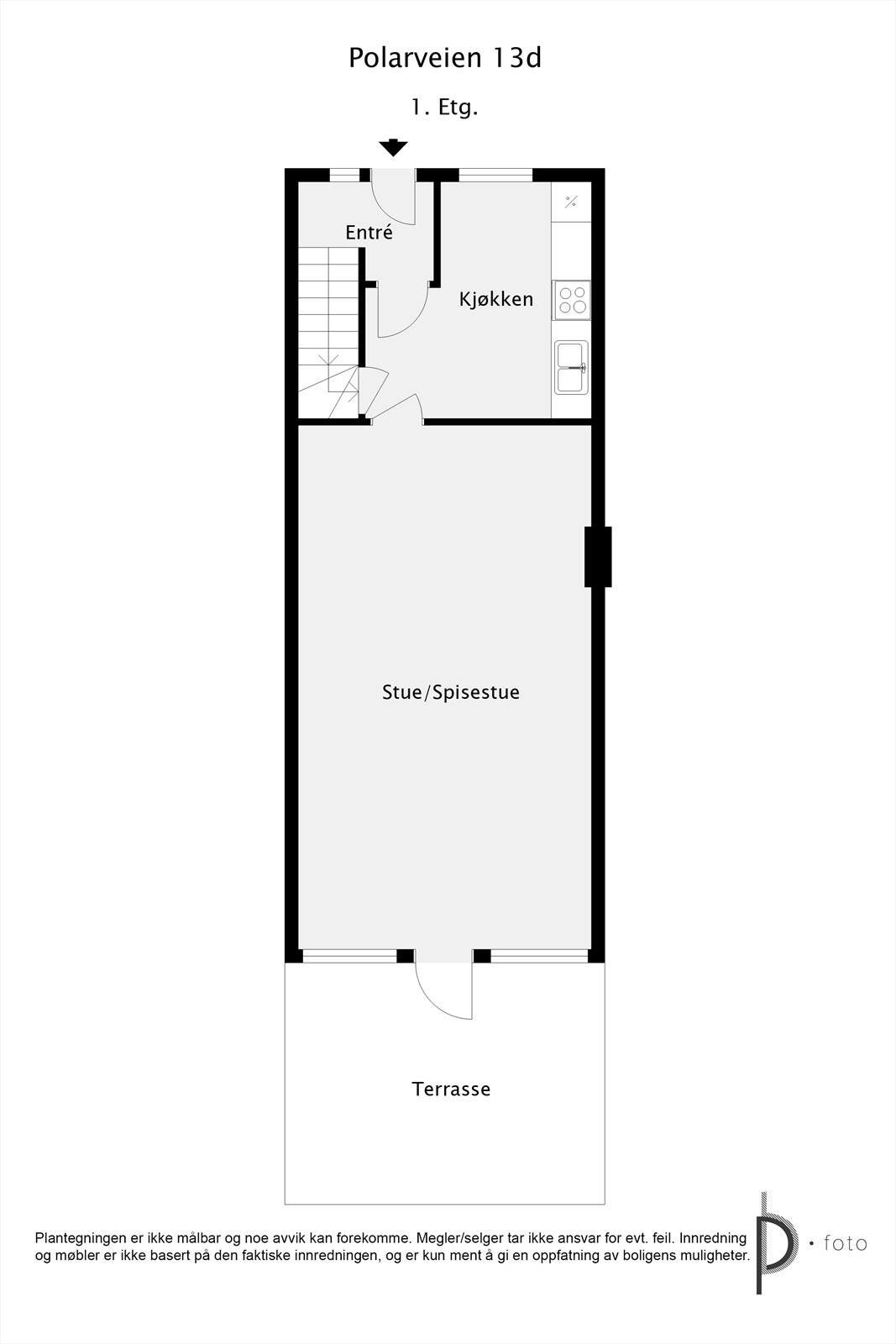 Plantegning 1. etasje Galleribilde