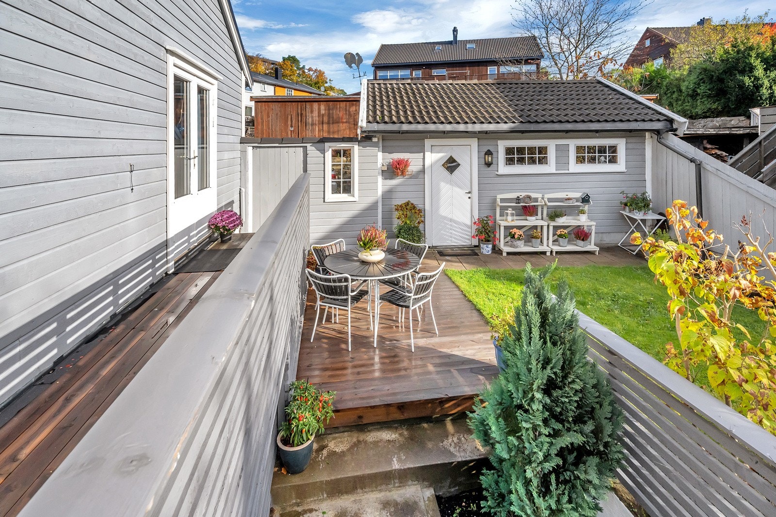 Terasser, hage og beplantning Galleribilde