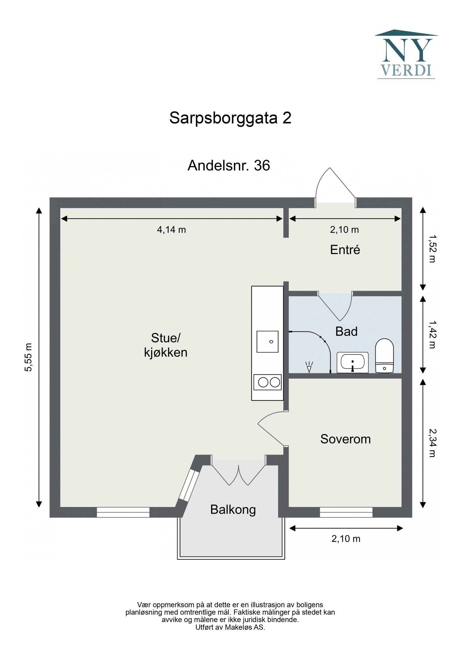 Plantegning. Som beboer har du også tilgang til fellesvaskeri i kjelleren og felles takterrasse. Takterrassen har optimale solforhold og fantastisk utsikt over byen! Galleribilde