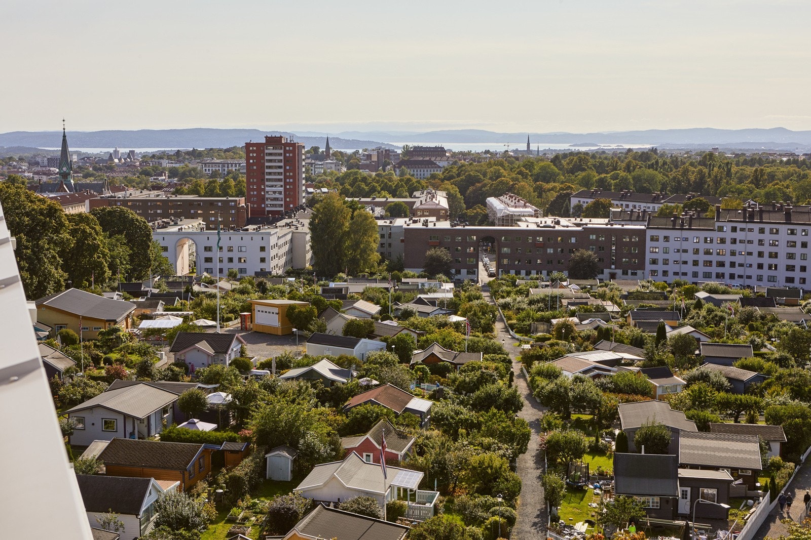 Utsikt fra felles takterrasse Galleribilde
